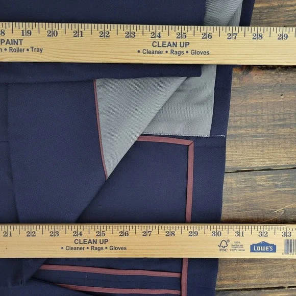 Pronto Uomo Platinum Men's Sport Coat Blazer Two Button Navy Wool Blend 50R